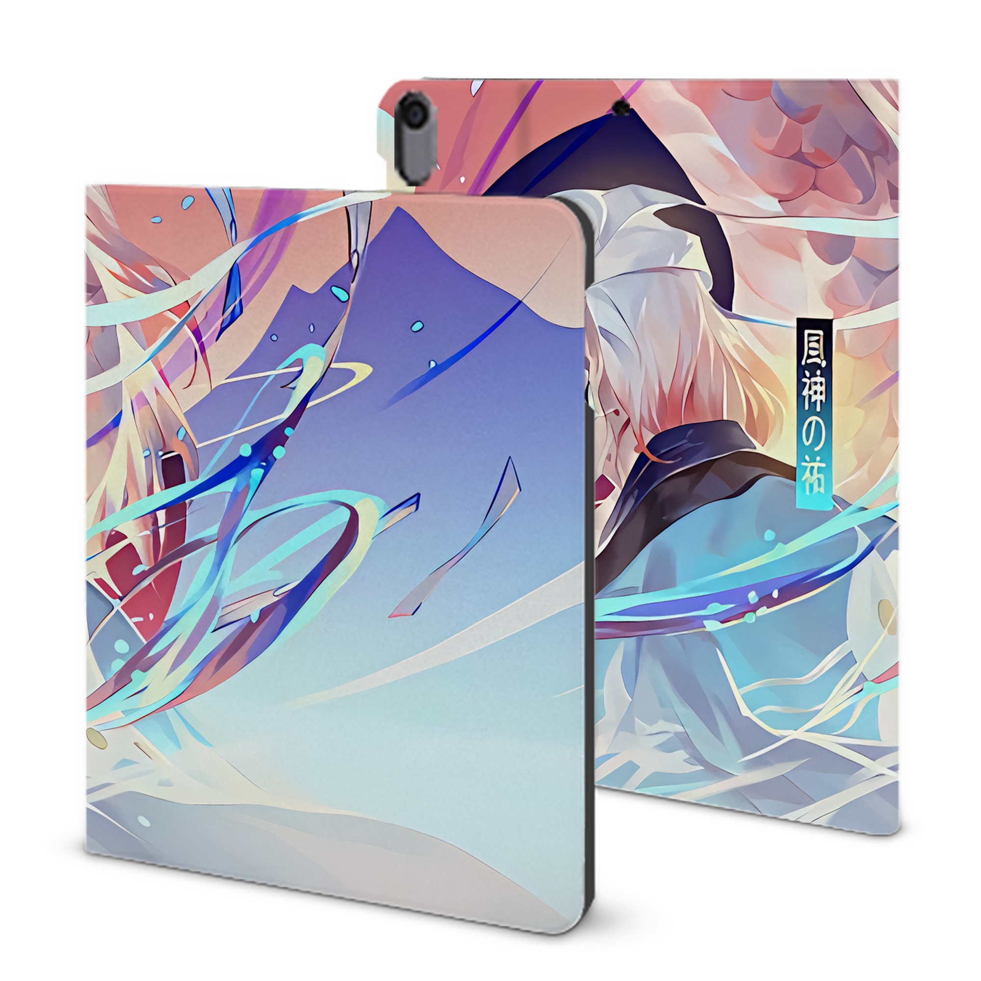 （画像用） 刀剣乱舞 Touken Ranbu IPad ケース ブック型 PUレザー TPU 耐衝撃 軽量 薄型 ペン収納なし 全面保護 IPad 各モデル対応
